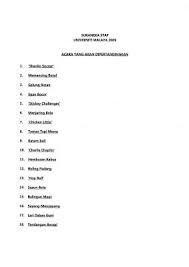 Sukaneka hari keluarga smk muadzam jaya 2019. Kelab Sukan Rekreasi Fkum Senarai Acara Sukaneka Staff Um 2009 Acara Staffing Cameron
