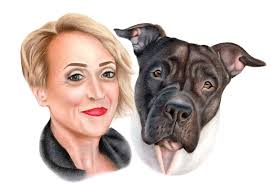 dog portrait drawn with colored pencils ❤️