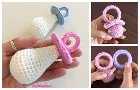 Ready for a peaceful little knitting project? Crochet Baby Pacifier Amigurumi Free Patterns Video