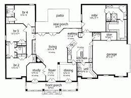 The kitchen, dining room and living room are beautifully distinguished by placing large jute chenille rugs in the center of each area while wood is used as a common material in the three spaces to merge them cohesively. European Style House Plan 4 Beds 3 5 Baths 2639 Sq Ft Plan 36 487 New House Plans French Country House Plans House Plans One Story