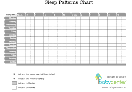 a chart to track your babys sleep pattern sleeping