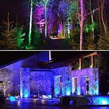 Rgb Led Landscape Light Outdoor Color Changing Landscape Spotlights With Spike Stand 12v Low Vol Led Landscape Lighting Landscape Spotlights Landscape Lighting