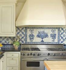 21 Tile Backsplash Ideas For Behind The Range That Add A Bold Kitchen Accent Blue Kitchen Tiles White Backsplash Delft Tiles