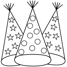 Firefighter Hat Coloring Page And Print Special Hats For New Year Party Coloring New Year Coloring Pages Happy Birthday Coloring Pages Birthday Coloring Pages