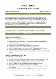 Sample resume for hr assistant. Human Resources Generalist Resume Samples Qwikresume