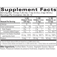 After consulting with your pediatrician, supplement and give your baby 400 iu of liquid vitamin d each day. Liquid Vitamin C For Kids Childlife Essentials