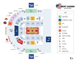 arena map bert ogden arena