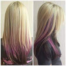 Love The Light On Top Darker Underneath But Not The Purple For Me At Least D Purple Underneath Hair Peekaboo Hair Hair Highlights