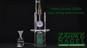 Zahm Series 7000 New Style Air Tester Operating Instructions