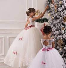 Acheter des robe pour mariage pas cher en ligne à veaul.com aujourd'hui! 2 14 Robes De Fille Robe Enfant Robe Filles Fleurs Mariage Blanc Ivoire Tzh38 Wedding Flower Girl Dresses Flower Girl Dresses Tulle Flower Girl Dresses Tutu