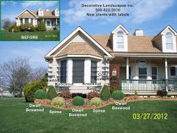 Front Yard Landscape Designs In Ma Decorative Landscapes Inc Front House Landscaping Front Yard Landscaping Design House Landscape