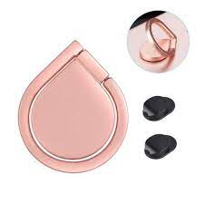 Water Drop Pop 360 Degree Finger Ring Grip Metal Mount Mobile Phone Stand Holder Socket Rose Gold With Ring H Gold Phone Case Rose Gold Phone Case Mobile Phone