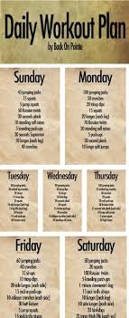Weekly Workout Plan Paperblog Weekly Workout Plans Daily Workout Plan Weekly Workout
