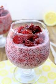 Pouding Aux Graines De Chia Framboises Citron Recette Chia Cuisine Et Boissons Graines De Chia