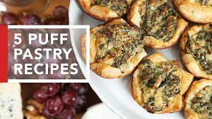 5 Puff Pastry Recipes Quick Easy Appetizers Youtube The Domestic Geek Quick And Easy Appetizers Puff Pastry Recipes Appetizers Easy