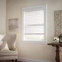 Home Decorators Collection White Cordless Premium Faux Wood blinds ...