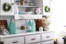 kitchen with shades of aqua