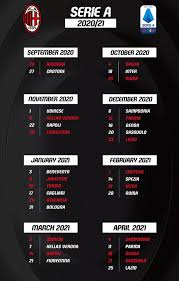 * non avendo a disposizione le società lo stadio olimpico di roma a partire dal 18 maggio 2021, in vista della gara inaugurale di euro2020, lazio e roma dovranno disputare entrambe in trasferta la 19ª di ritorno. Calendario Milan Prossime Partite E Risultati Pianeta Milan