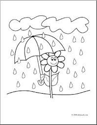 Your child is bound to enjoy hours of endless fun coloring both the hats and their favorite characters. Clip Art Daisy Rainy Day Coloring Page I Abcteach Com Abcteach