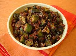 Okra Fry Recipe Andhra Style Recipe Bhindi Fry Recipe Recipe Okra Fries Indian Food Recipes Okra Recipes