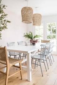 This contemporary dining room has a blue and white color palette that really makes the room pop. 36 Beautiful Dining Room Decorating Ideas Jane At Home