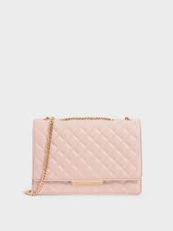 Charles & keith bags & handbags for women. Pink Quilted Chain Strap Shoulder Bag Charles Keith Id