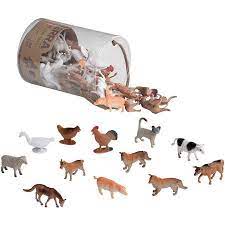Terra Farm Animal Figures 60 Piece Set Walmart Com In 2020 Farm Animal Toys Animals Farm Animals