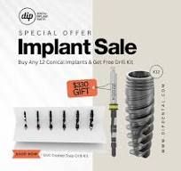 12 X Any Conical Connection Implant NP/RP - Nobel Active® Compatible >  Special Offer FREE Step Drill Set