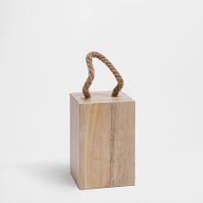 Image 1 Du Produit Cale Porte Bois Poignee Jute Porte Bois Cale Porte Fenetre En Bois