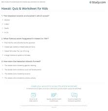 See how well you get on with these brain teasers! Hawaii Quiz Worksheet For Kids Study Com