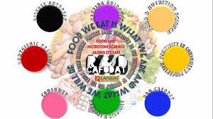 food nutrition science along its fate color wheel chart