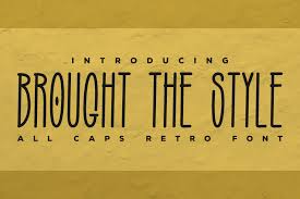 It is great for sale! Brought The Style Font 1001 Fonts