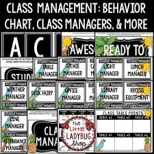 Tropical Behavior Chart Class Management Strategies Camping Classroom Jobs