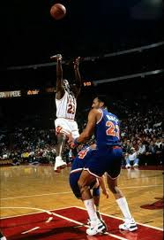 The Goat Gets Off A Quick Jumper Before The Cavs Ron Harper And Larry Nance Sr Can React During A Game In Michael Jordan Photos Micheal Jordan Michael Jordon