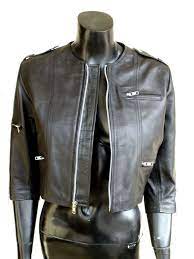 Nwt Women S Cropped 3 4 Sleeve Leather Jacket Style 3700 Leather Jacket Jackets Leather