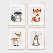 Your Shopping Cart Brown Paper Studios In 2020 Baby Animal Prints Nursery Nursery Printable Animals Baby Animal Printables