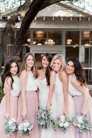 Tulle Bridesmaid Skirts Paired With Chiffon Lace Or Sequin Tops Go Great With A Beach Bridesmaid Dresses Bridesmaid Dresses Boho White Bridesmaid Dresses Lace