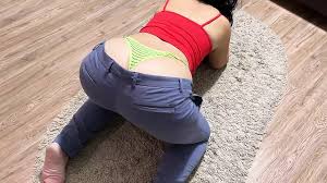 The stepmom can be seen in a thong, and she is ready for anal sex