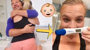 Taking a pregnancy test..