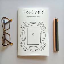 Nostalgic Tv Coloring Books Friends Coloring Book Drawings Of Friends Friends Sketch Friends Merchandise