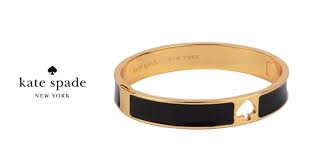 Black And Gold Bracelet Kate Spade Hole Punch Spade Bangle Bracelet Black Gold Nwt Gorgeous Bangle Bracelets Kate Spade Bangle Bangles