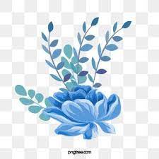 Cartoon Hand Drawn Blue Flowers Illustration Blue Flower Exquisite Png Transparent Clipart Image And Psd File For Free Download Flower Illustration Watercolor Flower Background Watercolor Flower Illustration