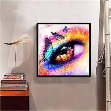 Diamond painting is a new craft hobby that's a mix between cross stitch and paint by numbers. Diy 5d Diamant Painting Kits Augen Strass Kaufland De