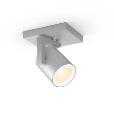 Sollen in einem 3er deckenstrahler an der decke. Philips Hue Bluetooth White Color Ambiance Argenta Spot Aluminium 1 F Philips Hue 5062148p7 Click Licht De