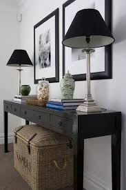Denai Kulcsar Interiors Entrances Foyers Foyer Entry Entrance Black Console Table Console Table With Dr Black Console Table Console Table Styling Decor