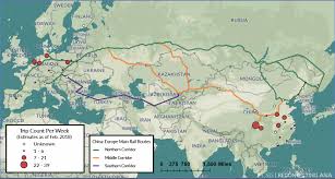 Trade route from china to usa. The Rise Of China Europe Railways Center For Strategic And International Studies