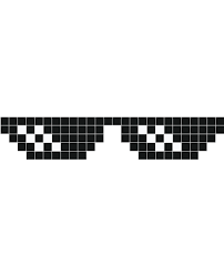 Browse and download free deal with it glasses transparent png. Thug Glasses Deal With It Wall Decals Stickaz
