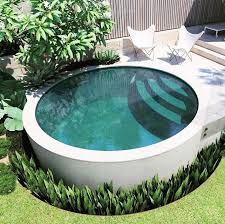 Just Want To Do A Into This Inviting Circular Plunge Pool Pooldesign Landscapedesign Perth Small Backyard Pools Round Pool Swimming Pools Backyard