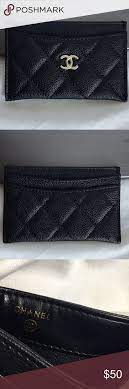 Chanelvitalumièresatin fluid makeup spf 15. Au Chanel Vip Gift Quilted Faux Leather Cc Holder Black With Silver Logo 100 Authentic Chanel Beaute Makeup V Chanel Accessories Things To Sell Silver Logo