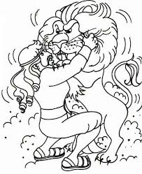 Show your kids a fun way to learn the abcs with alphabet printables they can color. Cartoon Of Samson Struggle With A Lion Coloring Page Color Luna